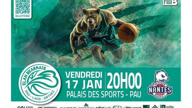 Basket Championnat ProB - Elan Béarnais Pau Lacq Orthez Vs Nantes