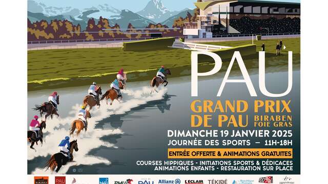 Courses à l'hippodrome de Pau - Grand Prix de Pau Biraben Foie Gras