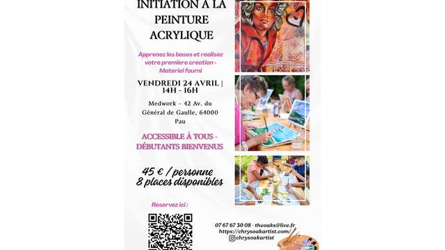 Atelier : Initiation à la peinture Acrylique