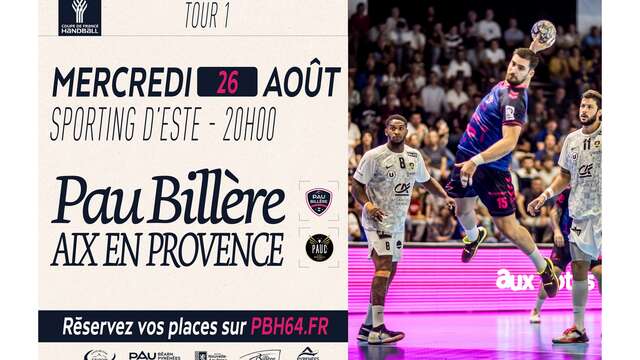Coupe de France Handball: Pau Billère Handball Vs Aix en Provence