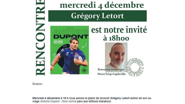 Tonnet: Rencontre avec Gregory Letort