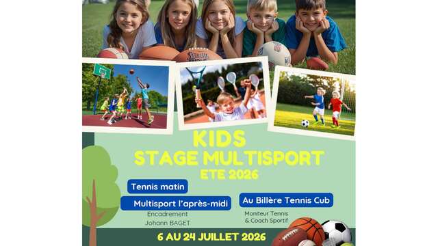Stage kids multisports Eté 2026