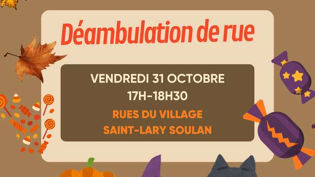 Déambulation de rue et collecte de bonbons