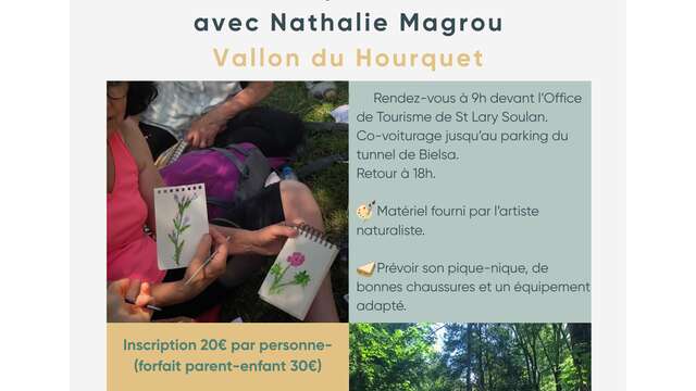 Randonnée botanique et aquarelle avec Nathalie Magrou