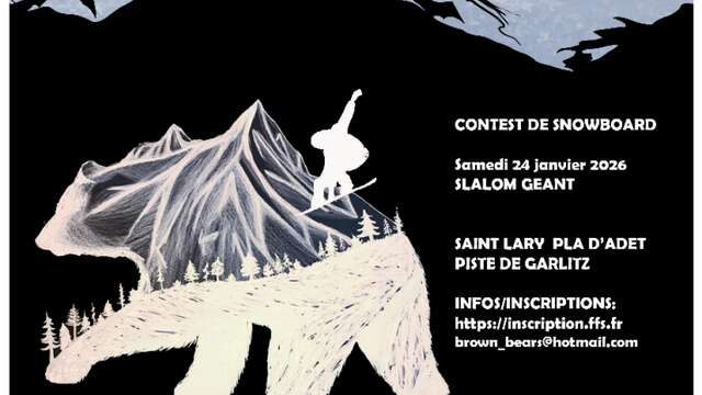 Contest de snowboard  - Slalom géant