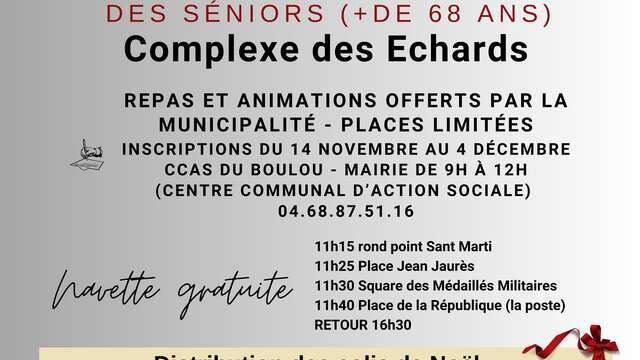 NOEL DES SENIORS ET DISTRIBUTION COLIS DE NOËL
