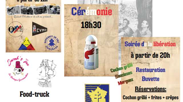 Inauguration d'une Borne du serment de Koufra