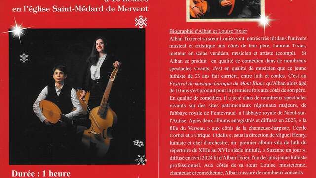 Concert instrumental de Noël - Louise et Alban Tixier