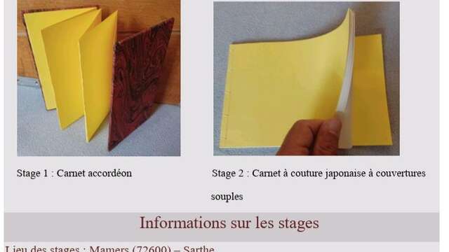 Stages de reliure