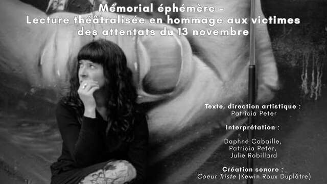 Spectacle "13 Novembre" - Il est rentrée sans elle, elle est rentrée sans lui