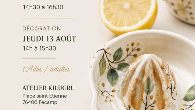 ATELIER - Fabrique ton presse-citron
