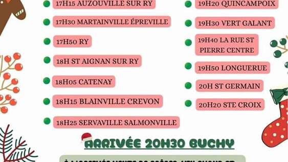 Défilé de tracteurs de Noël