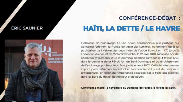 CONFÉRENCE-DÉBAT : HAÏTI, LA DETTE / LE HAVRE