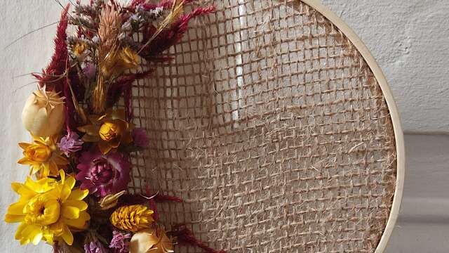Atelier tambour fleuri