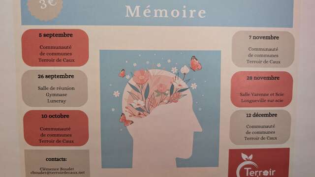 Les ateliers découvertes : Atelier mémoire