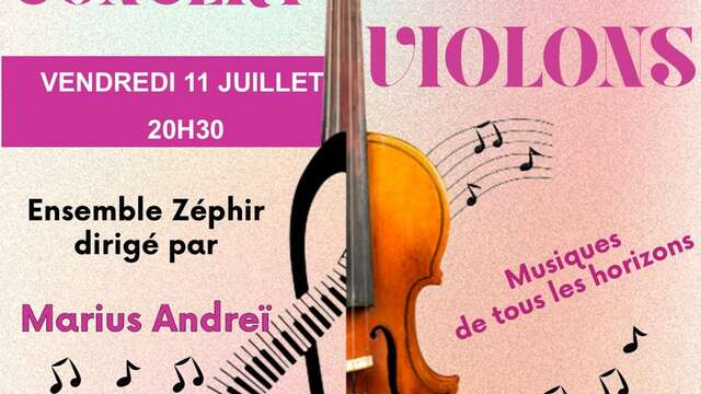 Concert de violons à l'église de Ry