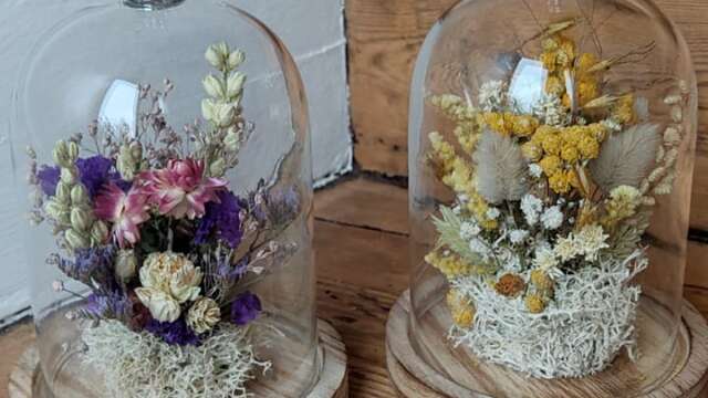 Atelier cloche fleuri