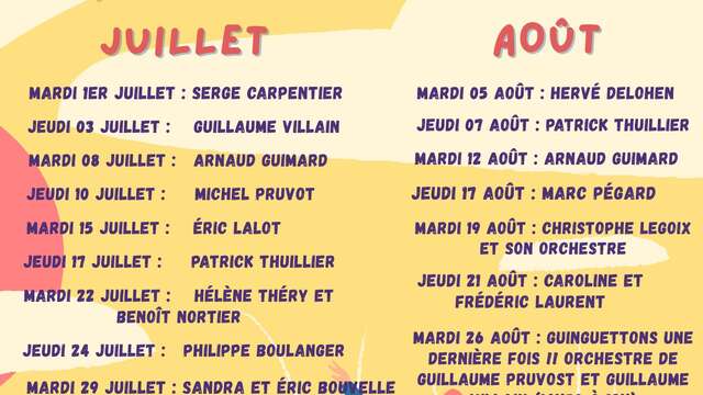 Guinguette animée par Arnaud GUIMARD