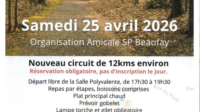 Marche gourmande semi nocturne