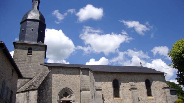 Eglise Saint-Sylvestre - Buste reliquaire et phylactère