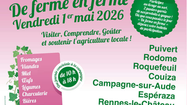 DE FERME EN FERME 2026 - LOC D’ÂNES