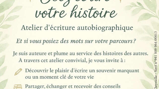 OSEZ ÉCRIRE VOTRE HISTOIRE