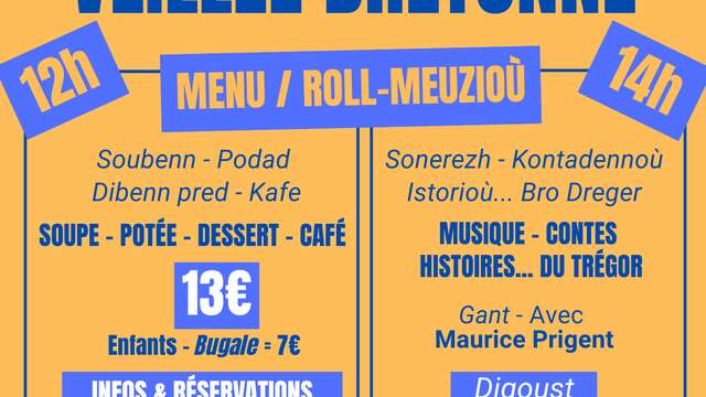 Repas et veillée bretonne