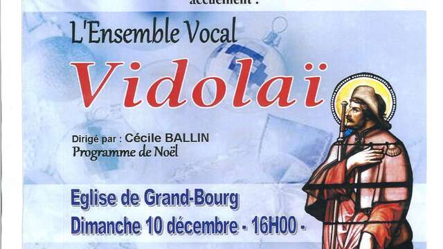 Concert de Noël avec l'ensemble vocal Vidolaï