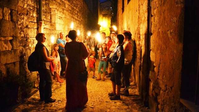 Visite commentée de la bastide de Monpazier aux flambeaux