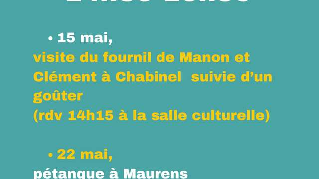 Atelier jeudi: Sortie pétanque