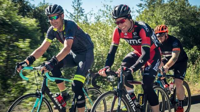 Course cycliste et randonnée
