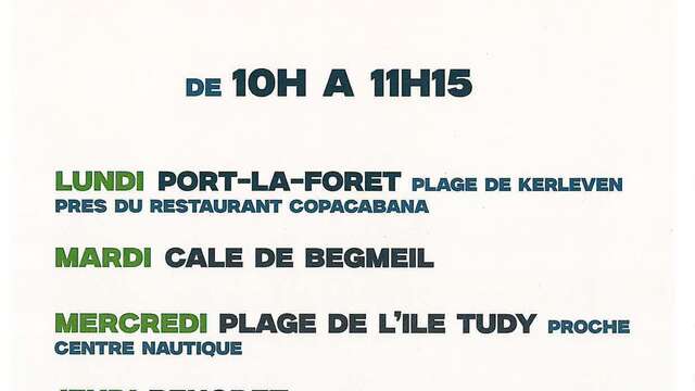 Cours de Qi Gong sur la plage