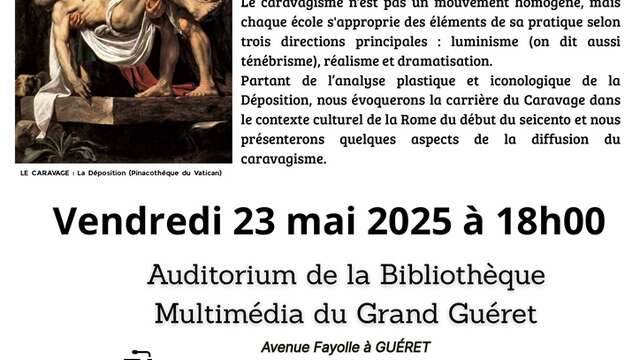 Conférence : Histoire de l'art italien "Le Caravage"