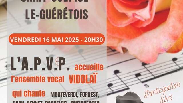 Concert avec l'Ensemble Vocal Vidolaï