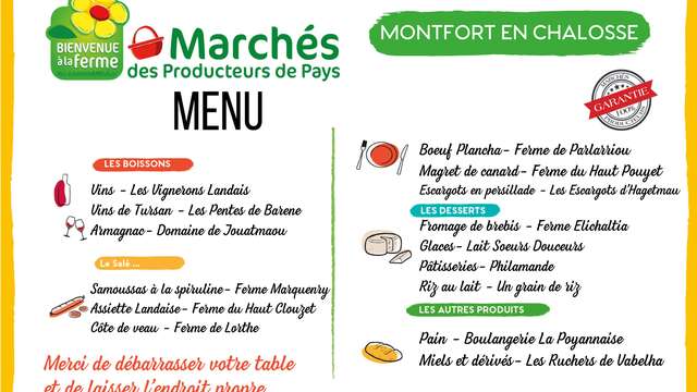 Marché de Producteurs de Montfort-en-Chalosse