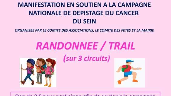 Octobre rose : randonnée / trail / VTT