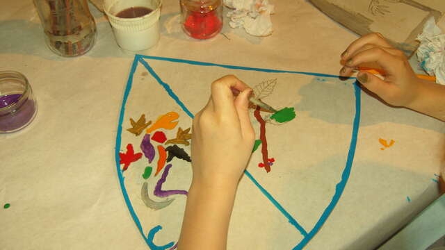 Atelier enfant : création d'un blason