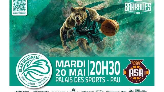 Basket ProB: Play-Offs1/4 finale - Elan Béarnais Pau Lacq Orthez Vs Gries-Souffel