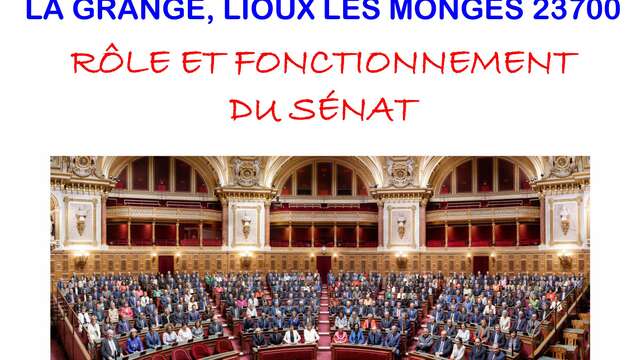 Conférence : "Rôle et fonctionnement du Sénat" présentée par Jean-Jacques LOZACH Sénateur de la Creuse