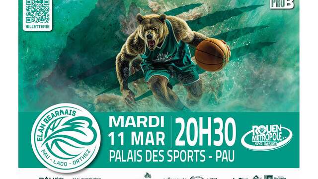 Basket Championnat ProB - Elan Béarnais Pau Lacq Orthez Vs Rouen