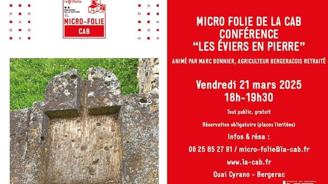 La Micro-Folie de la CAB | Conférence : les éviers en pierre