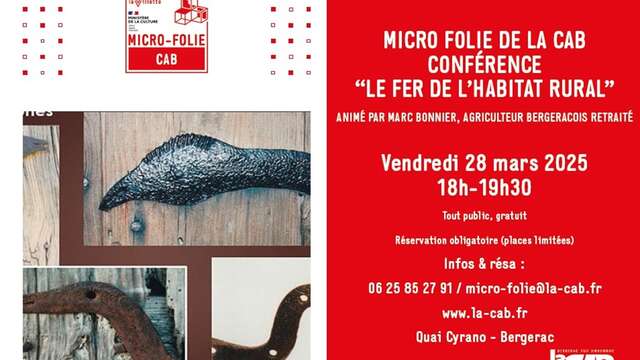 La Micro-Folie de la CAB | Conférence : le fer de l'habitat rural