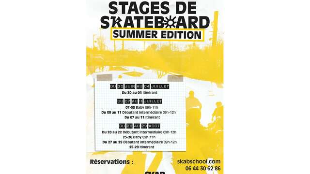 SKAB school - Stage skate été 2025