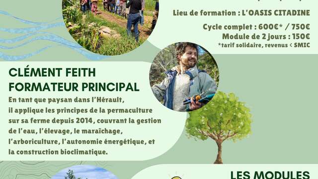 FORMATION CERTIFIANTE EN PERMACULTURE (CCP)