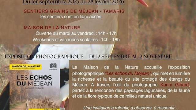 EXPOSITION PHOTOGRAPHIQUE - MAISON DE LA NATURE