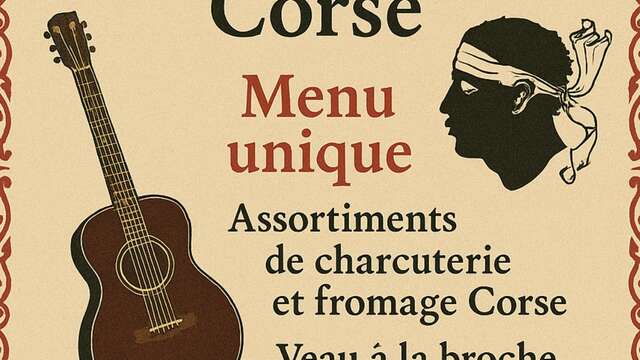 Soirée chants corses et veau à la broche au restaurant I Bagni