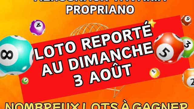 Loto à l'aérodrome de Tavaria