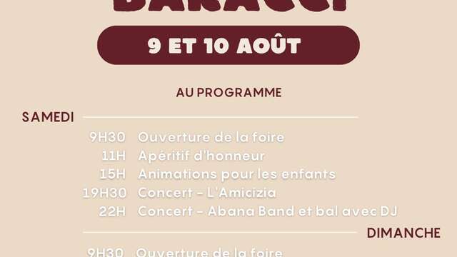 FOIRE ARTISANALE DE BARACCI