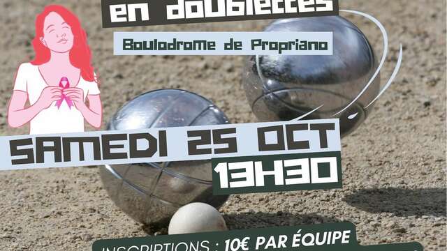 Octobre Rose "Concours amical en doublettes"