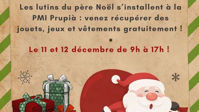 PMI de Propriano : Distribution de jeux, jouets et vêtements